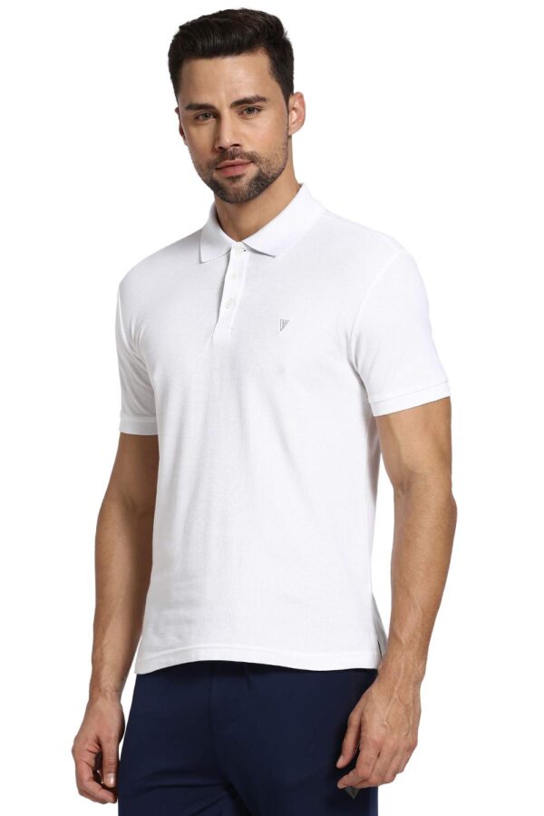 Van Heusen Men's Cotton Regular Fit Athleisure Colour Fresh Polo T-Shirt - 100% Combed - Moisture Wicking, Ultra Soft - Image 3