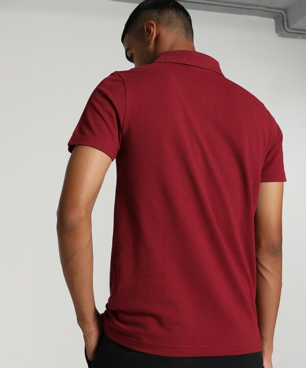 Puma Men's Solid Slim Fit Cotton Essential Polo T-Shirt for Regular wear - Image 4