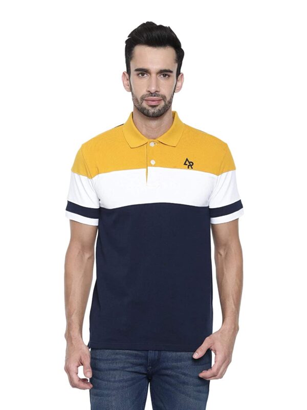 ADRO Men's 100% Cotton Regular Fit Polo T-Shirt - Image 3