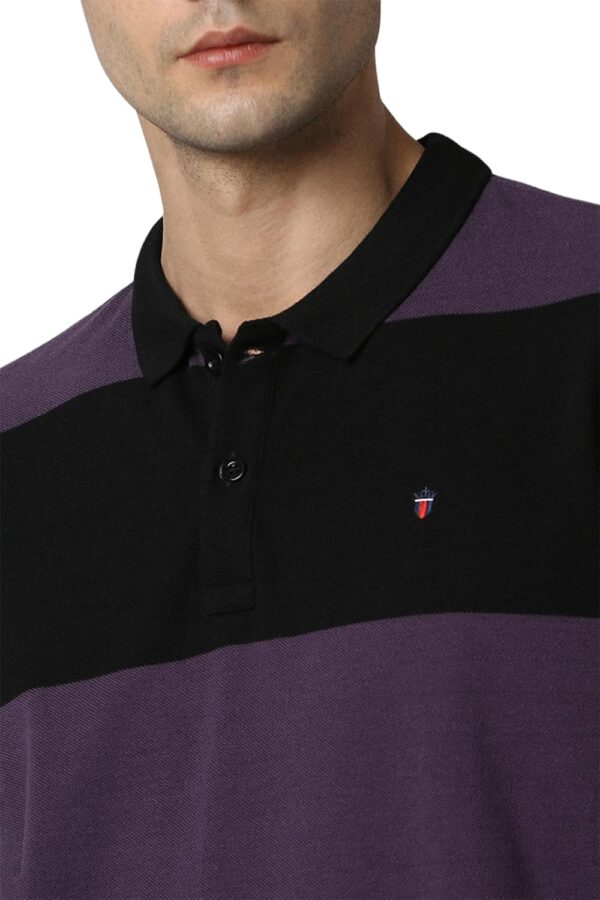 Louis Philippe Men Cotton Premium Solid Polo T-Shirt Slim Fit with Color Fastness - Image 5