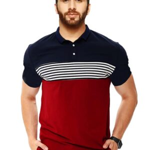 LEOTUDE Men Matty Regular Fit Plain Polo T-Shirt