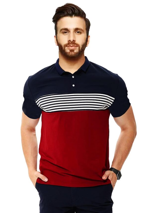 LEOTUDE Men Matty Regular Fit Plain Polo T-Shirt