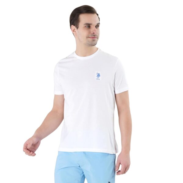 U.S. POLO ASSN. Men Cotton Crew Neck Embroidered Logo I633 Lounge Regular Fit T-Shirt (Pack of 1) - Image 2
