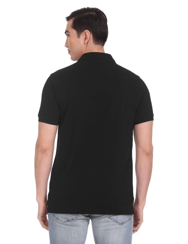 U.S. POLO ASSN. Men Cotton Solid Regular Fit Polo Shirt - Image 6