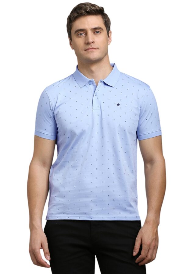 Louis Philippe Men's Cotton Regular Fit Polo T-Shirt