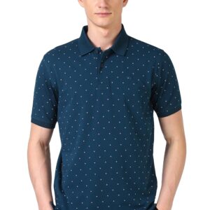 Peter England Men's Cotton Regular Fit Polo T-Shirt