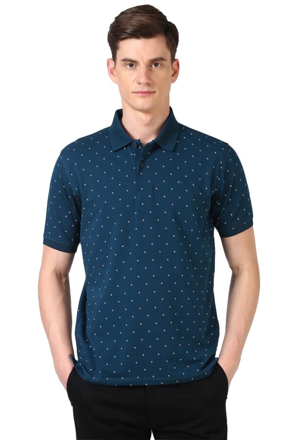 Peter England Men's Cotton Regular Fit Polo T-Shirt