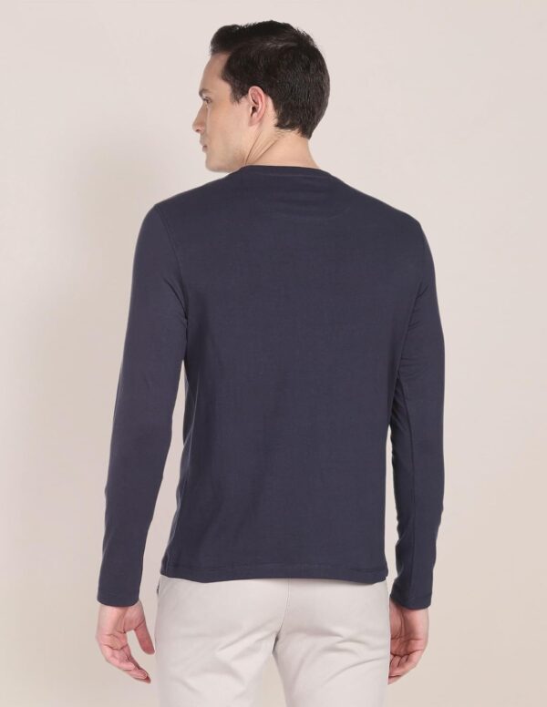 U.S. POLO ASSN. Men Cotton Regular Crew Neck Long Sleeve Brand Print T-Shirt - Image 7