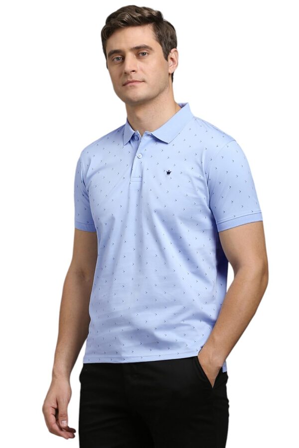Louis Philippe Men's Cotton Regular Fit Polo T-Shirt - Image 2