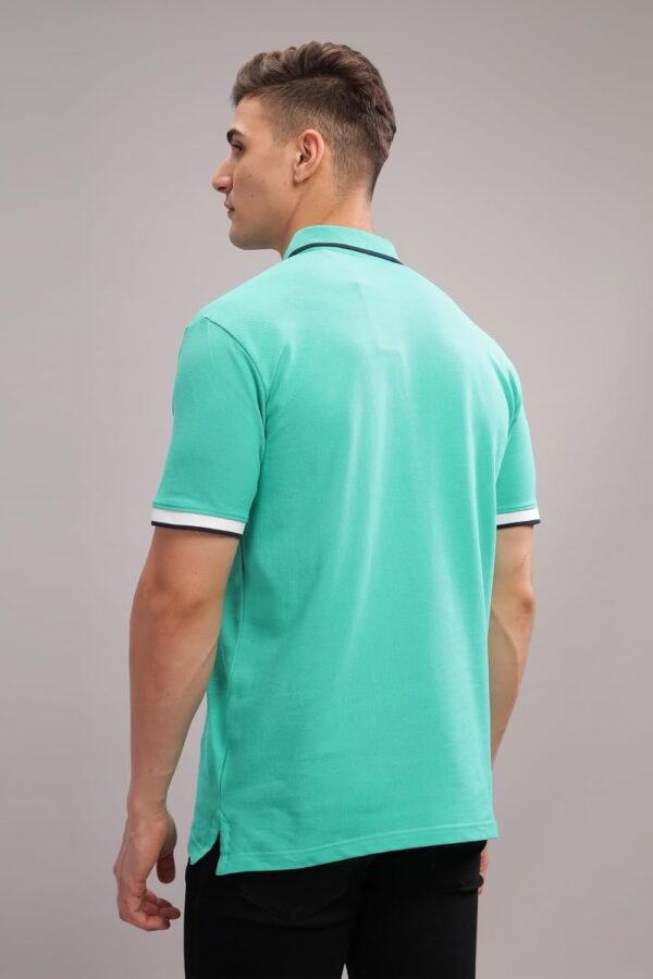 ADRO Men's 100% Cotton Regular Fit Polo T-Shirt - Image 2