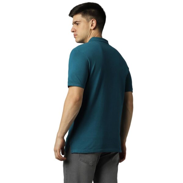 Louis Philippe Men's Cotton Premium with Pocket Solid Polo T-Shirt Slim Fit with Color Fastness - Image 3
