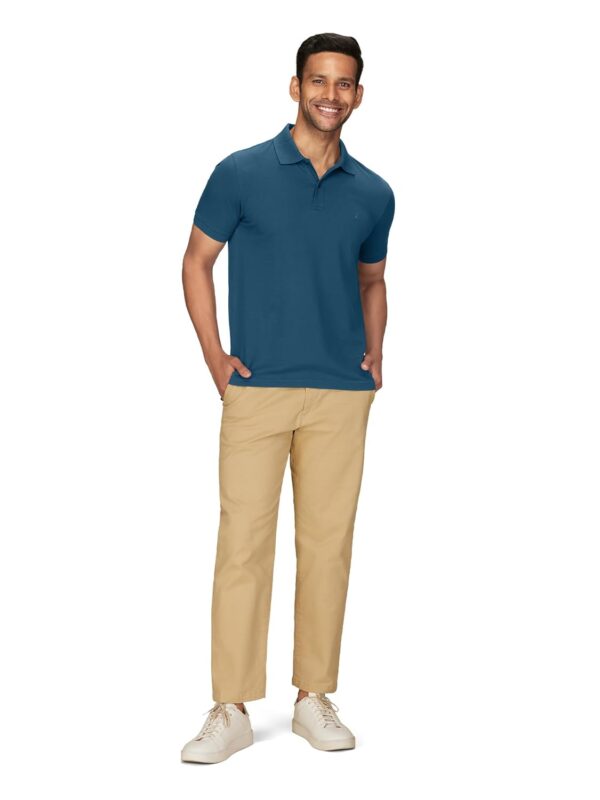 XYXX Men's Nova 100% Combed Cotton Regular Fit Polo T-Shirt - Image 5