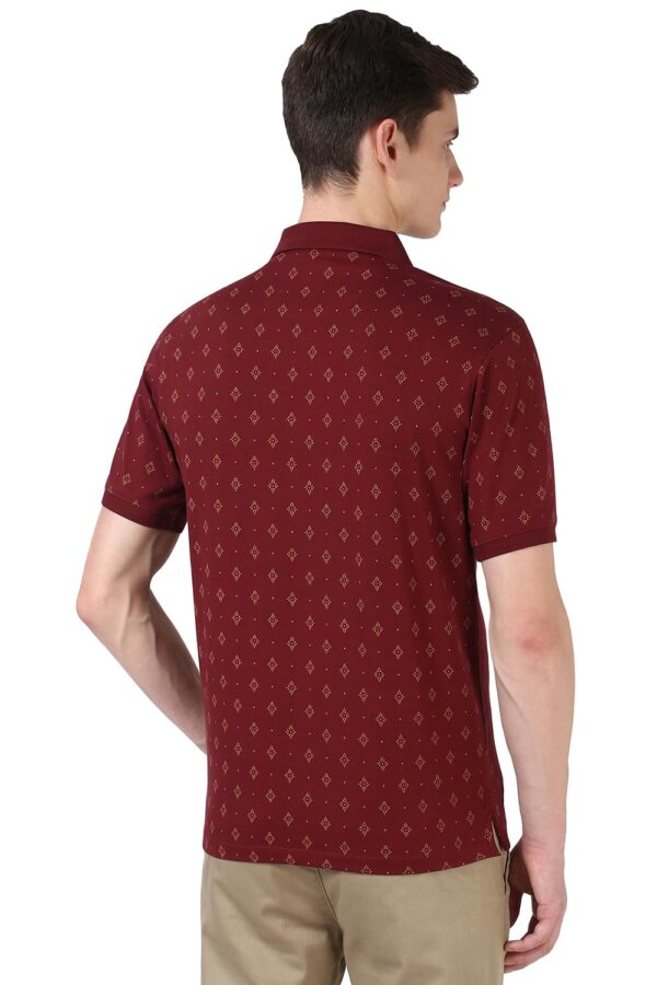 Peter England Men's Cotton Regular Fit Polo T-Shirt - Image 3