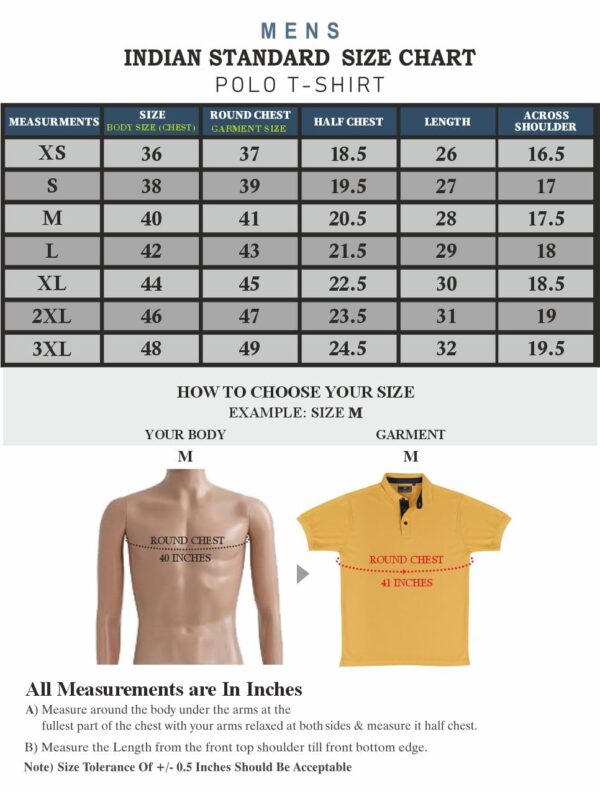 STELLERS Men's Premium Printed Polo T-Shirt's |Feather Touch Feel |Regular Fit| Odour Resistant| Anti-Static| Wrinkle Free | Quick Dry | Stretchable | Lightweight | Sweat-Proof - Image 7