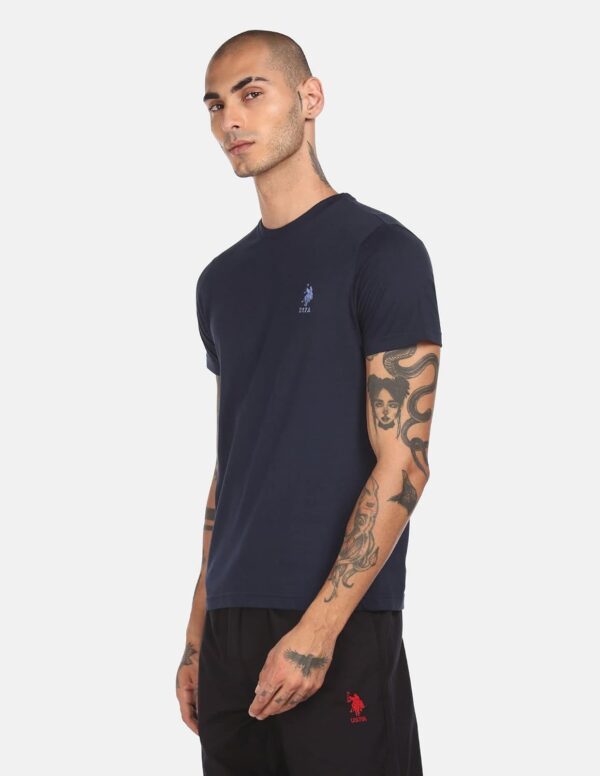 U.S. Polo Assn Mens Crew Neck Embroidered Logo I633 Lounge T-Shirt - Pack of 1 - Image 3