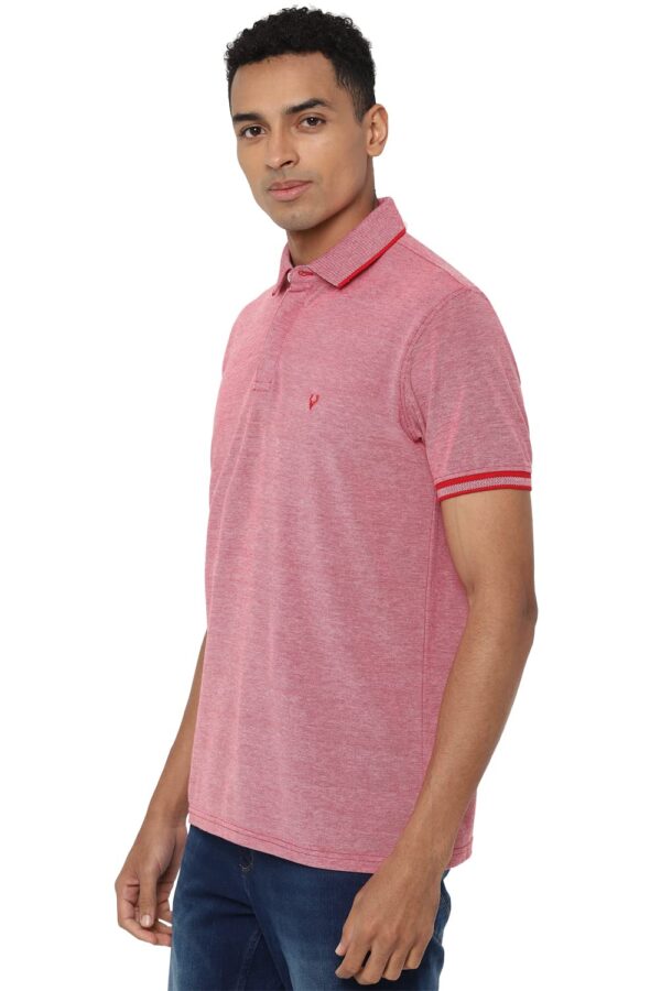 Allen Solly Men Cotton Solid Regular Fit Polo - Image 2