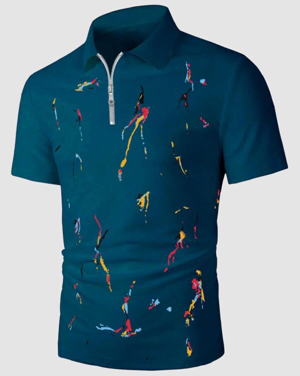 AUSK Polo T Shirts for Mens || Printed Men T-Shirt Polo - Image 4