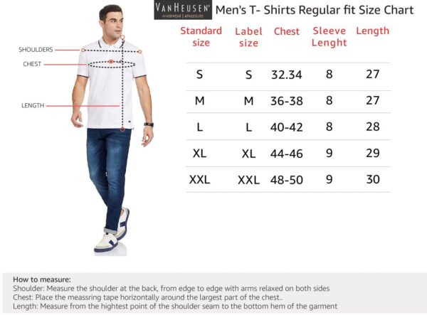 Van Heusen Men's Solid Regular Fit Polo (60032_Wine S) - Image 7