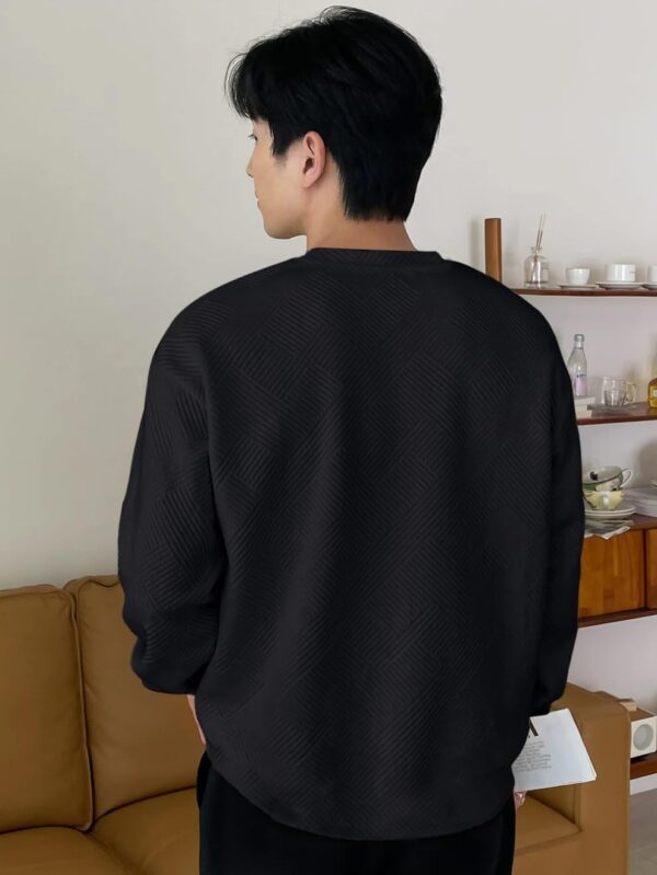 GRECIILOOKS Men's Polycotton Regular Fit Solid Plain Casual T Shirt Stylish Latest | Full Sleeve T Shirt (Available in Plus Size and Combo Pack of 2) - Image 3