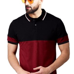 LEOTUDE Men's Matty Regular Fit Plain Polo T-Shirt