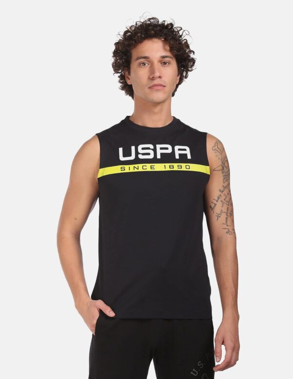 U.S. POLO ASSN. Men Crew Neck Brand Print IYAE Fashion Vest - Pack of 1 - Image 7