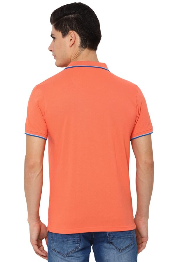 Allen Solly Men Cotton Solid Regular Fit Polo - Image 3