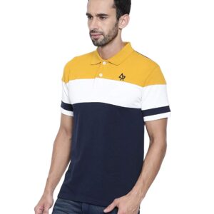 ADRO Men's 100% Cotton Regular Fit Polo T-Shirt