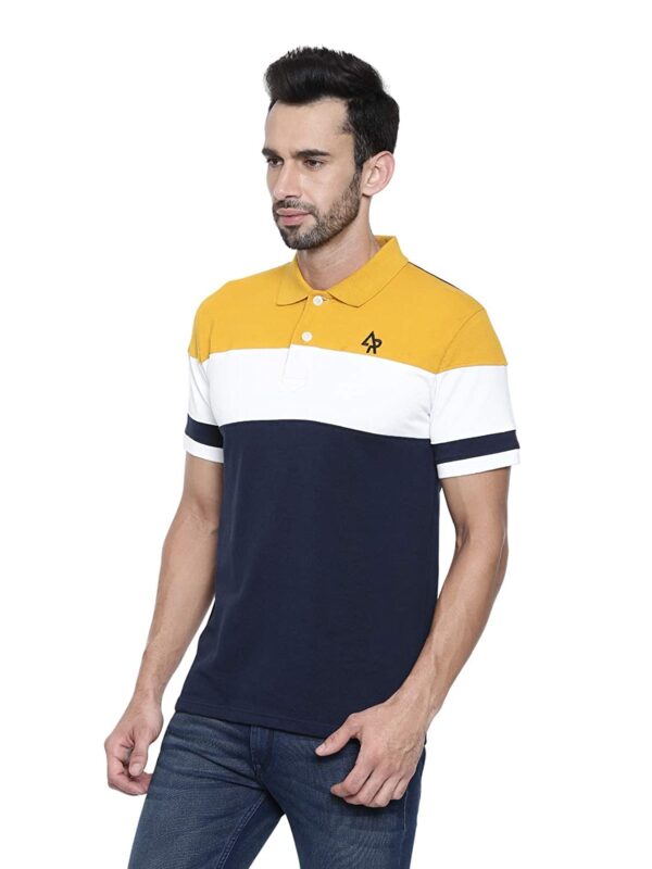 ADRO Men's 100% Cotton Regular Fit Polo T-Shirt