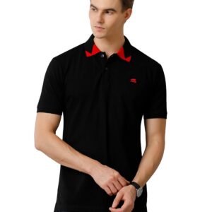 ADRO Men's Polo Collar All Over Printed Half Sleeve T-Shirt - 100% Combed Cotton - Ultra Soft - Regular fit T-Shirt for Men