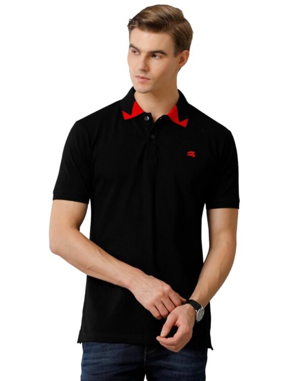 ADRO Men's Polo Collar All Over Printed Half Sleeve T-Shirt - 100% Combed Cotton - Ultra Soft - Regular fit T-Shirt for Men