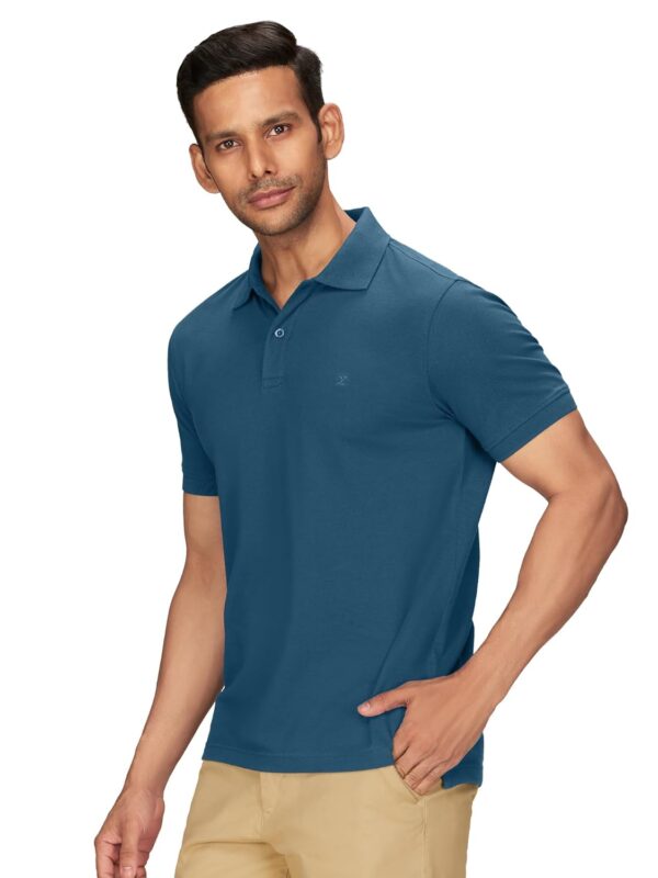 XYXX Men's Nova 100% Combed Cotton Regular Fit Polo T-Shirt - Image 3