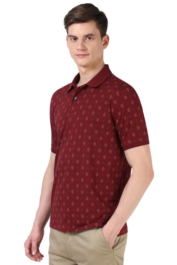 Peter England Men's Cotton Regular Fit Polo T-Shirt - Image 2