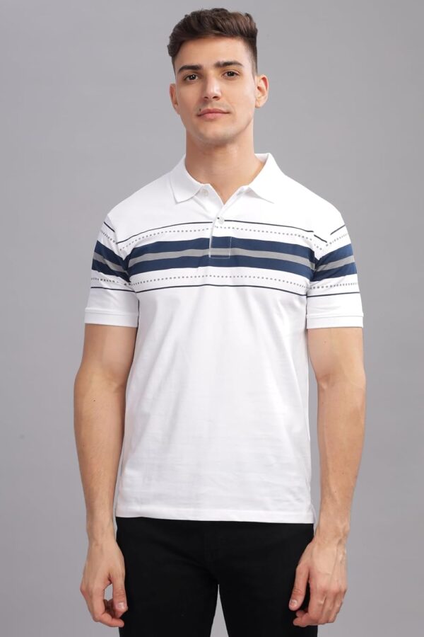 ADRO Regular Fit Polo T-Shirt for Men| Printed Polo T-Shirt | Cotton Polo T Shirt - Image 7