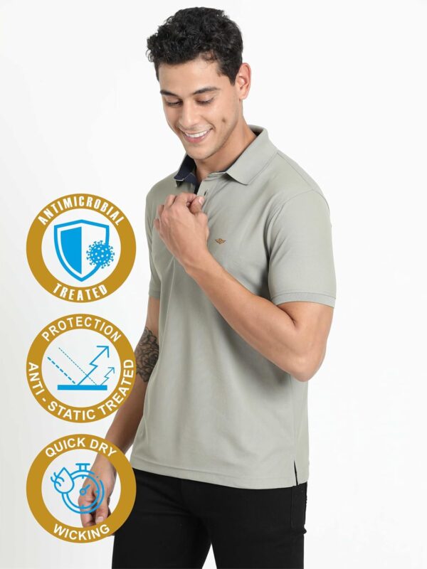STELLERS Men's Premium Polo T-Shirt Wrinkle Free Quick Dry Soft and Feather Touch Feel Regular Fit - Image 4