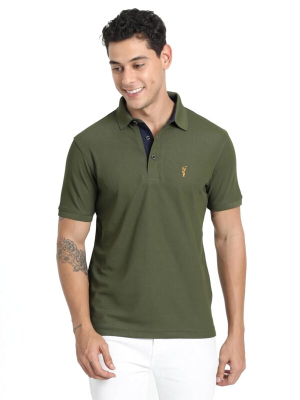 STELLERS Men's Premium Polo T-Shirt |Feather Touch Feel |Regular Fit| Odour Resistant| Anti-Static| Wrinkle Free | Quick Dry | Stretchable | Lightweight | Sweat-Proof