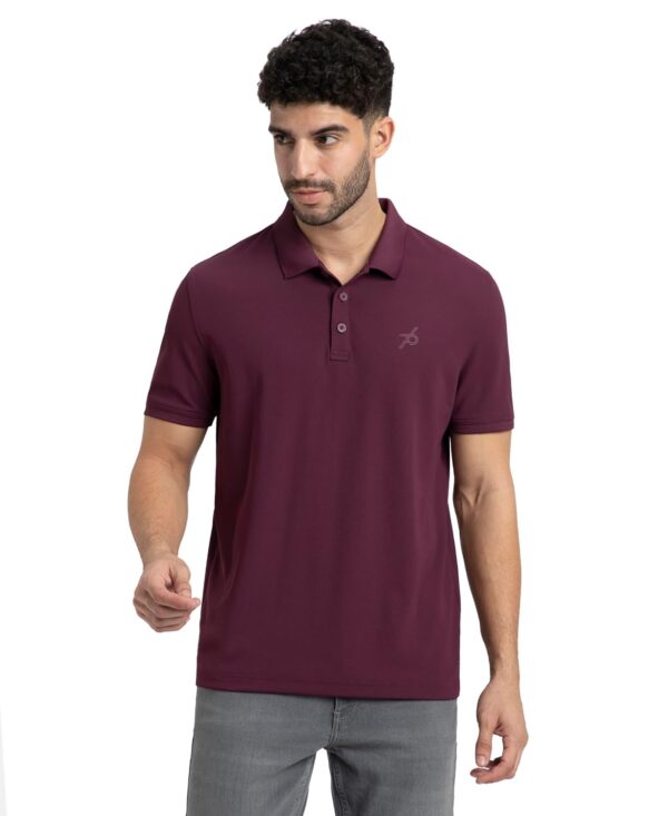 Jockey AM38 Men's Microfiber Polyester Regular Fit Solid Half Sleeve Polo T-Shirt with Stay Dry & Stay Fresh Technology