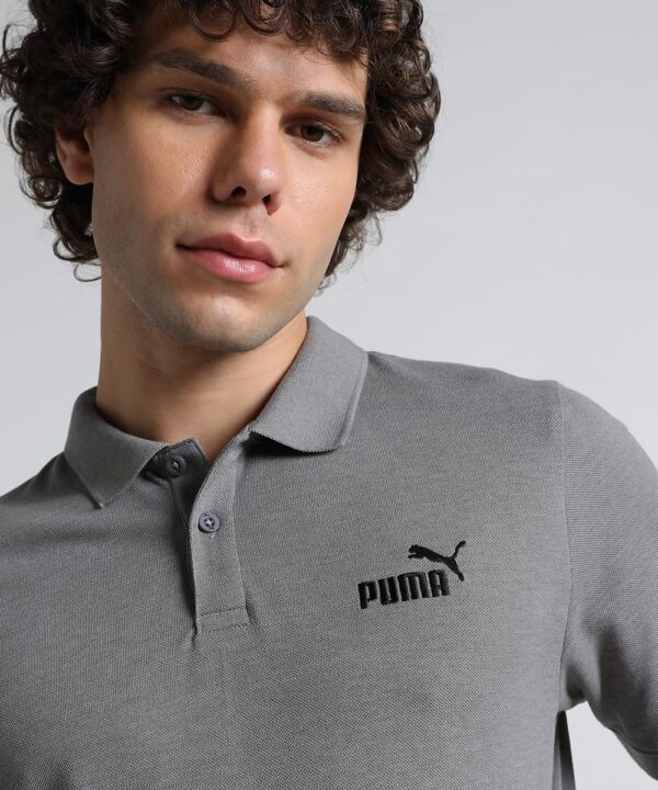 Puma Men Pure Cotton Solid Regular Fit T-Shirt - Image 3