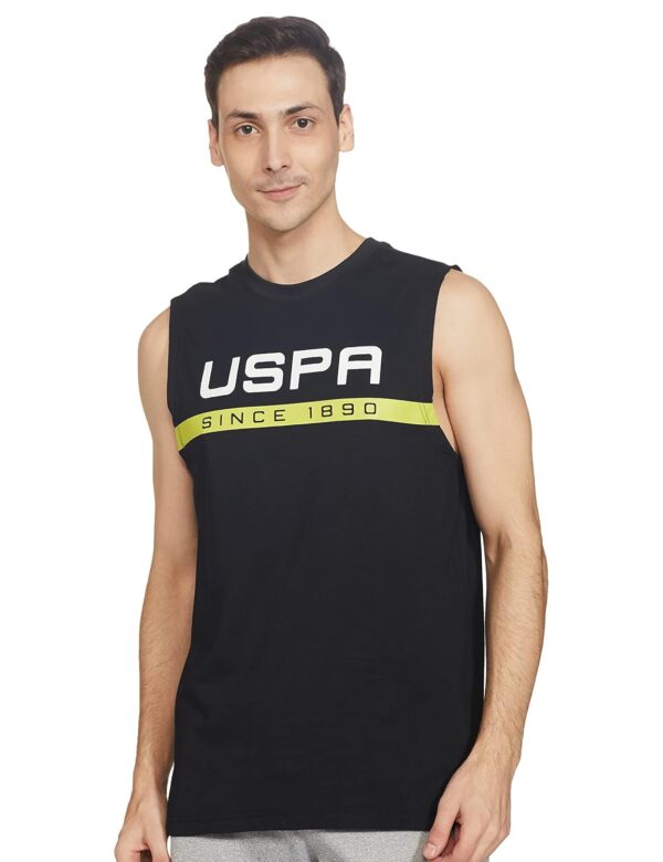U.S. POLO ASSN. Men Crew Neck Brand Print IYAE Fashion Vest - Pack of 1