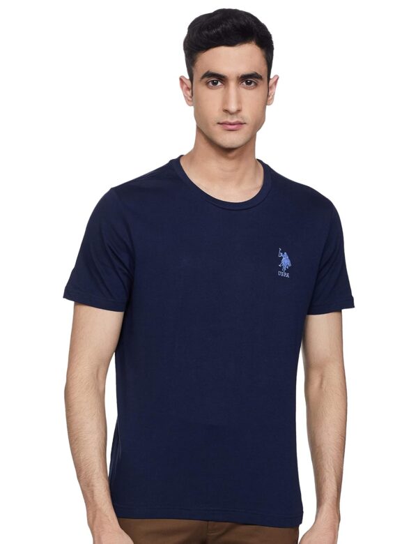 U.S. Polo Assn Mens Crew Neck Embroidered Logo I633 Lounge T-Shirt - Pack of 1