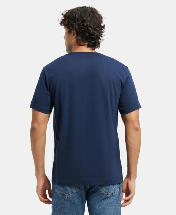 Jockey 2714 Men's Super Combed Cotton Rich Solid Round Neck Regular Fit Half Sleeve T-Shirt - Image 3