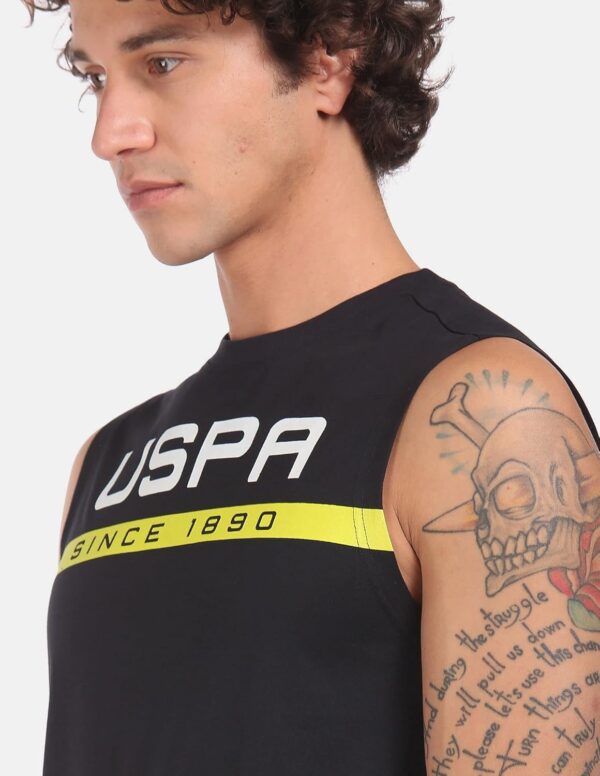 U.S. POLO ASSN. Men Crew Neck Brand Print IYAE Fashion Vest - Pack of 1 - Image 5