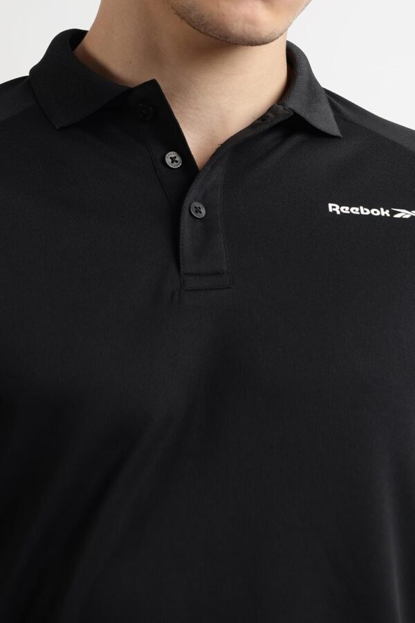 Reebok Men's Workout Raglan Polo Shirt - Performance Polo for Training & Casual Wear - Image 6