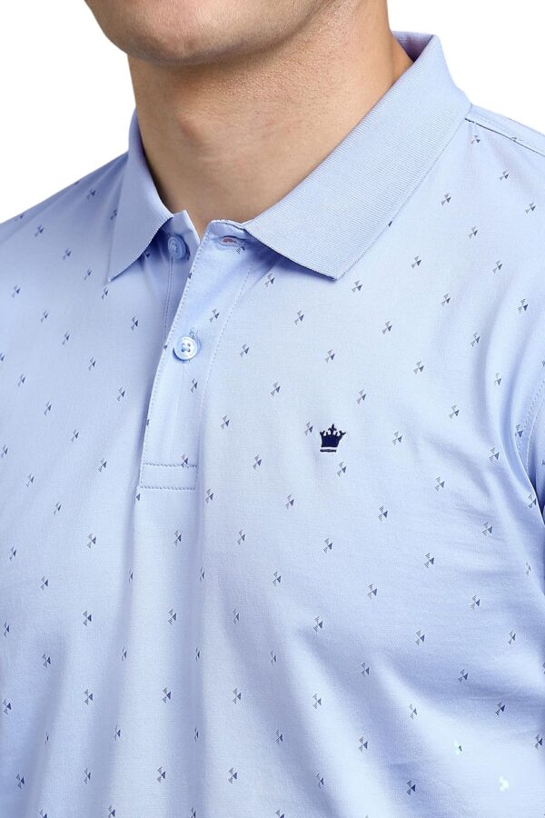 Louis Philippe Men's Cotton Regular Fit Polo T-Shirt - Image 4