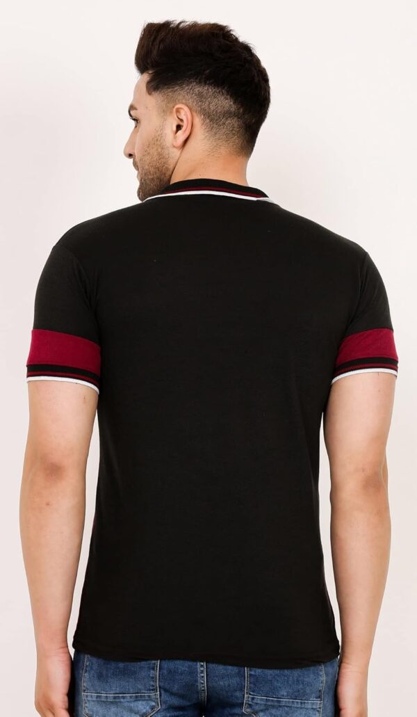 LEOTUDE Men's Matty Regular Fit Plain Polo T-Shirt - Image 2
