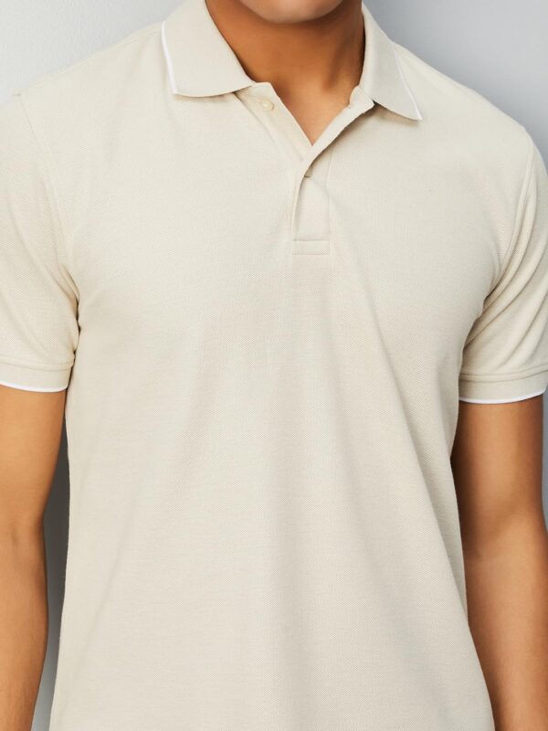 Max Mens Cotton Blend Solid Regular Fit T-Shirt - Image 3