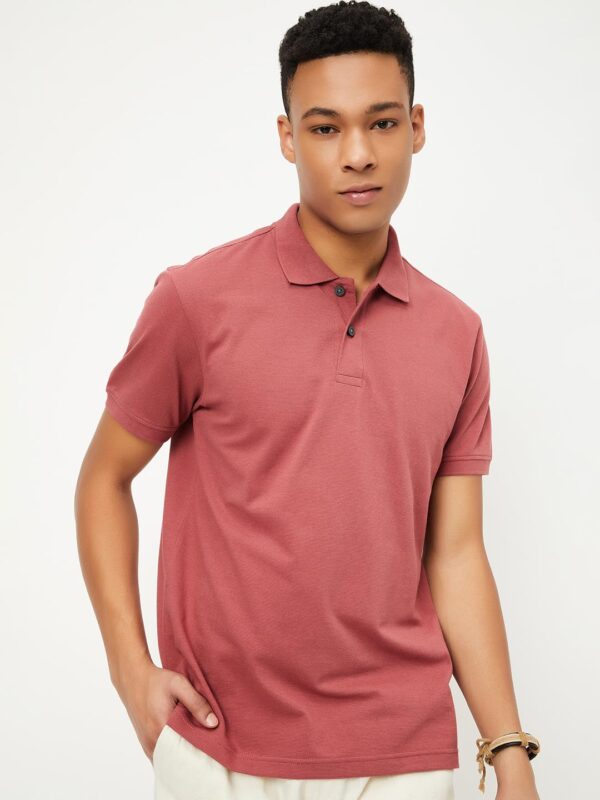 Max Men's Cotton Solid Regular Fit T-Shirt - Image 4
