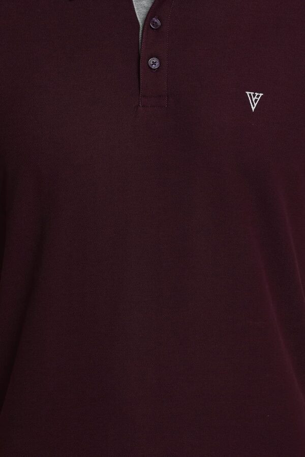 Van Heusen Men Cotton Textured Regular Fit Polo Shirt - Image 4