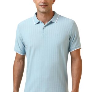 Allen Solly Men Polycotton Regular Fit Solid Textured Herringbone Polo