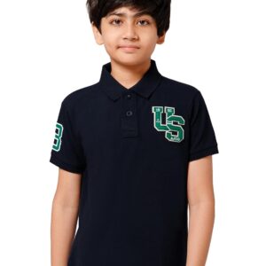 Alan Jones Clothing Boy's Cotton Regular Fit Polo T-Shirt