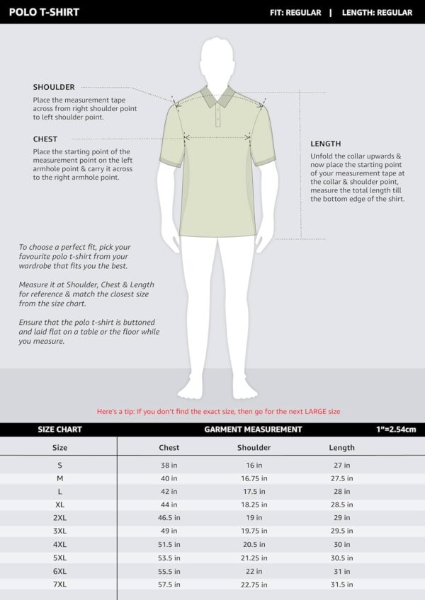 Amazon Brand - Symbol Men's Cotton Rich Polo T Shirt | Mandarin Collar Tshirts | Half Sleeves | Plain - Regular Fit (Available in Plus Size and Combo Pack of 2) - Image 6